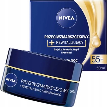 NIVEA KREM PRZECIWZMARSZCZKOWY na NOC 55+