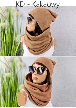 ТЕПЛЫЙ КОМПЛЕКТ ШАПКА + ГЛАДКАЯ ЮБКА, зимние ЦВЕТА