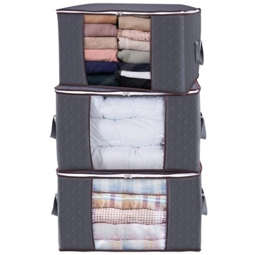 Большая вместительная сумка для хранения одежды, 3 шт.