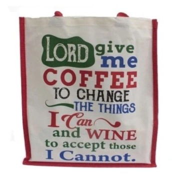 Jutowa torba na zakupy - Give Me Coffee