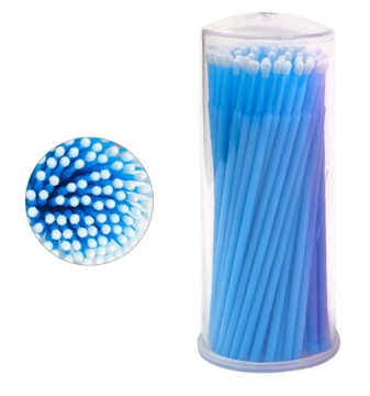 Аппликаторы-микрокисти синие, 100 шт. Прима Дерма