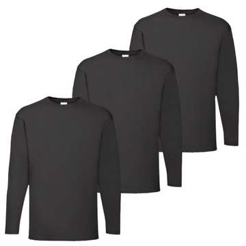 3-pack T-shirtów męskich z długim rękawem 100% bawełna 165G/M2 MEJKS_PL