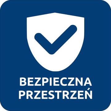 NAKLEJKA NA SZYBĘ 20 cm BEZPIECZNA PRZESTRZEŃ