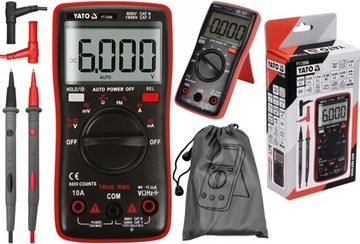 Мультиметр ЦИФРОВОЙ ИЗМЕРИТЕЛЬ TRUE RMS С АВТОМАТИЧЕСКИМ ДИАПАЗОНОМ LCD 6000