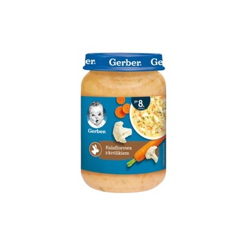 GERBER OBIADEK ZUPKA KALAFIOROWA Z KRÓLIKIEM 190 G