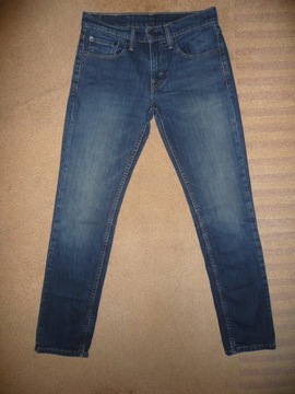 Spodnie dżinsy LEVIS 511 W28/L30=38/98cm jeansy