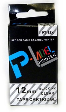 Taśma do Casio PT-12X zamiennik XR-12X 12mm czarny