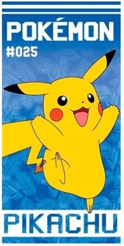 DUŻY RĘCZNIK PIKACHU #25 POKEMON ORYGINAŁ 70x140