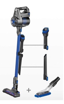 РУЧНОЙ ВЕРТИКАЛЬНЫЙ ПЫЛЕСОС БЕЗРЕШИВОЧНЫЙ БЕЗРЕШЕТНЫЙ ПЫЛЕСОС PROFICARE С HEPA-ФИЛЬТРОМ
