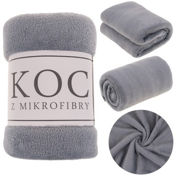 KOC Z MIKROFIBRY 150x200 MIĘKKI PLED KAPA NARZUTA