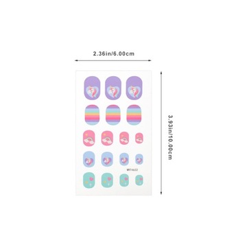 NAKLEJKI NA PAZNOKCIE SZTUCZNE PAZNOKCIE DLA DZIECI FAŁSZYWE DZIECI