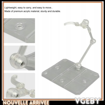 STOJAK DLA LALKI STOJAK NA FIGURKI AKRYL 10SZT