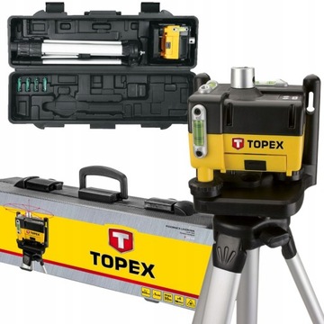 POZIOMNICA LASEROWA OBROTOWA, STATYW TOPEX 29C908