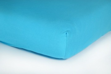 PRZEŚCIERADŁO JERSEY Z GUMKĄ 220x200 TURKUSOWE