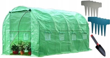 Tunel foliowy na warzywa szklarnia ogrodowa foliak 2,5x4m stelaż OCYNK 25mm