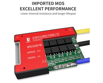 Отдаленный модуль BMS 13S 60A 210A 48V 54,6V Li-ION IP67