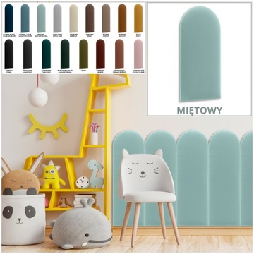 Мягкие стеновые панели 30x80 MINT VELOR FENCE, THICK SOFT