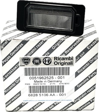 LAMPA OSVĚTLENÍ TABULKY SPZ FIAT 500X QUBO FIORINO 51962525