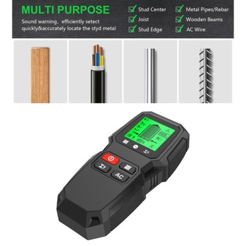 Настенный детектор с автоматическим отключением, многофункциональный, профессиональный, черный