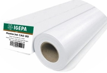 Papier w roli do plotera CAD 80g/m 841x50 IGEPA