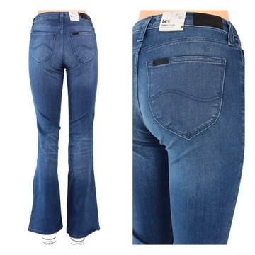 LEE SKINNY FLARE DZWONY SPODNIE JEANSY *_ W27 L33