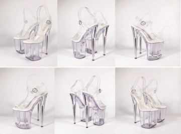 ЖЕНСКИЕ САНДАЛИИ НА ПЛАТФОРМЕ TRANSPARENT 20 CM SEXY HEELS SexyHeels 40