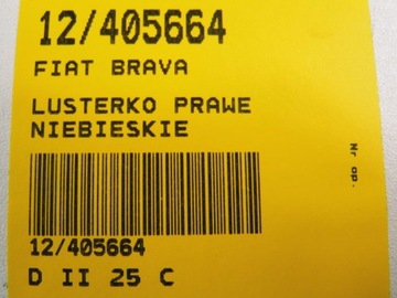 FIAT BRAVA I ZRCÁTKO PRAVÉ MANUÁLNÍ