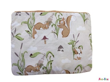 Poduszka 40x60 z pluszu Teddy+bawełna wzory