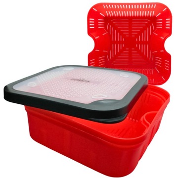 POJEMNIK KUWETA ZESTAW DO ODSĄCZANIA PELLETU 2w1 + SITKO 172x172x65