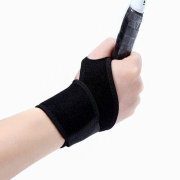OPASKA NEOPRENOWA NA NADGARSTEK RĘKĘ CZARNA STABILIZATOR ZAPINANY NA RZEP