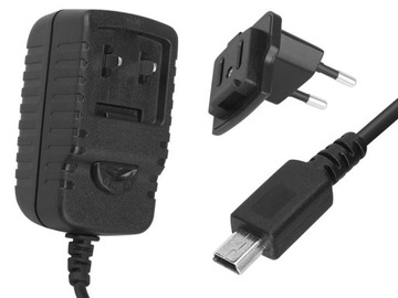 ŁADOWARKA ZASILACZ 5V 0.8A WTYK MINI USB CZARNY
