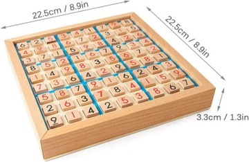 ДЕРЕВЯННАЯ ЛОГИЧЕСКАЯ ИГРУШКА СУДОКУ С ЯЩИКОМ