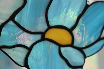 Цветок Тиффани Витраж Голубой