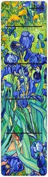 Organizer ścienny Bertoni z nadrukiem Irises L 25x95 cm