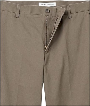 Spodnie męskie klasyczne Amazon Essentials szarobrązowe 38Wx30L T14E140