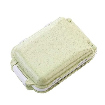 Portable Pill Box Medical Kits Vitamin Pills Box Storage Box 8 grids Pill C