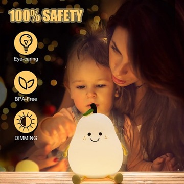 Светодиодный ночник для детей, настольная лампа с регулировкой яркости, 7 RGB, с таймером