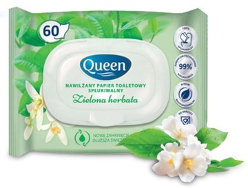 Queen Papier toaletowy mokry 60szt spłukiwalny