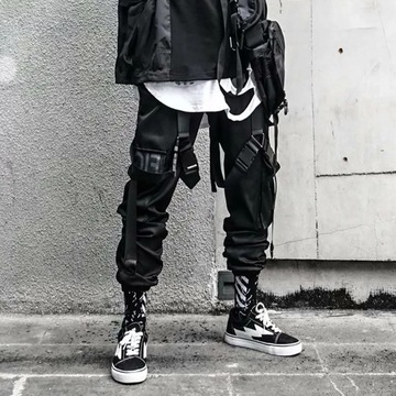 Men Joggers Cargo Pants Hip Hop Streetwear Hit Col