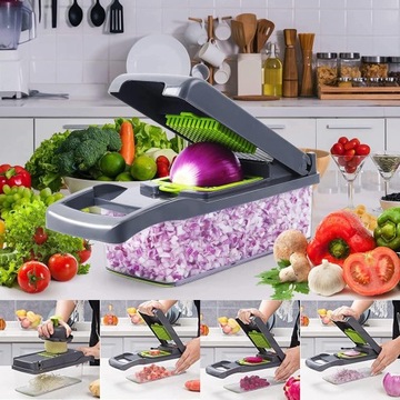 НАБОР ТЕРКА-СЛАЙСЕРА ДЛЯ ОВОЩЕЙ И ФРУКТОВ 14в1