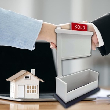 Organizator wizytówek wiejskich Wizytówka z uchwytem na karty nieruchomości