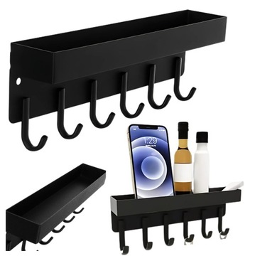 НАСТЕННАЯ ВЕШАЛКА ДЕРЖАТЕЛЬ ДЛЯ КЛЮЧЕЙ ОДЕЖДА НАСТЕННАЯ ПОЛКА С ВЕШАЛКАМИ МАГНИТ