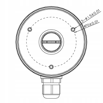 Puszka HIKVISION DS-1280ZJ-XS BLACK czarna