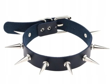 naszyjnik choker na szyję długie kolce - Coffee
