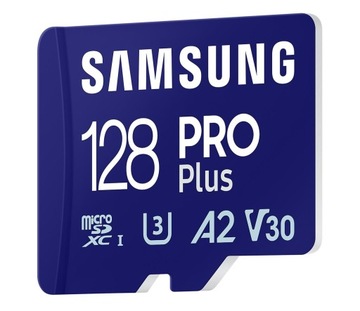 Samsung microSDXC_PRO Plus128 ГБ U3 180 МБ/с +адаптировать