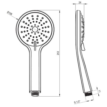 Смеситель для ВАННЫ И ДУША Смеситель скрытого монтажа Kludi Bozz, матовый черный
