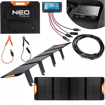 ПОРТАТИВНОЕ СОЛНЕЧНОЕ ЗАРЯДНОЕ УСТРОЙСТВО NEO SOLAR PANEL 140 Вт