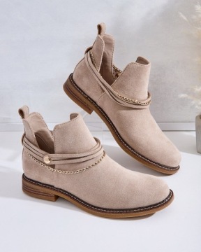 БЕЖЕВЫЕ ЖЕНСКИЕ БОТИНКИ RIZOR 39 БОТИНКИ