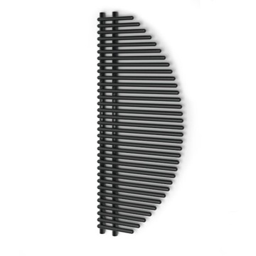Grzejnik łazienkowy czarny drabinka dekoracyjny 50x125cm Circulo Warmtec