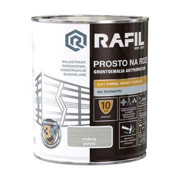 RAFIL Prosto na rdzę srebrny połysk 0,75l